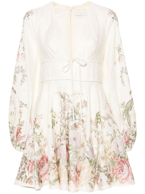 Abito stampa floreale Zimmermann | 9330DSS243CREAM FLORAL